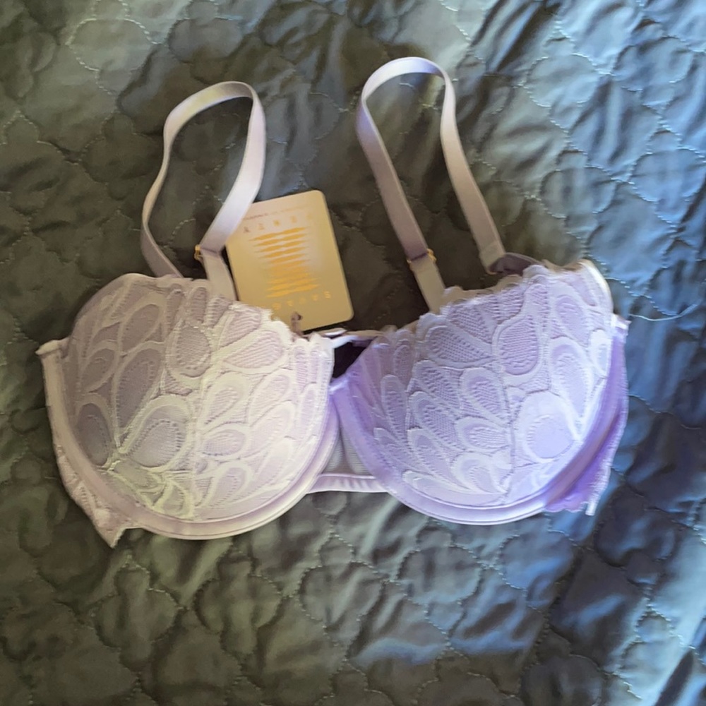 Savage X Fenty Purple Lace Bra Brand New